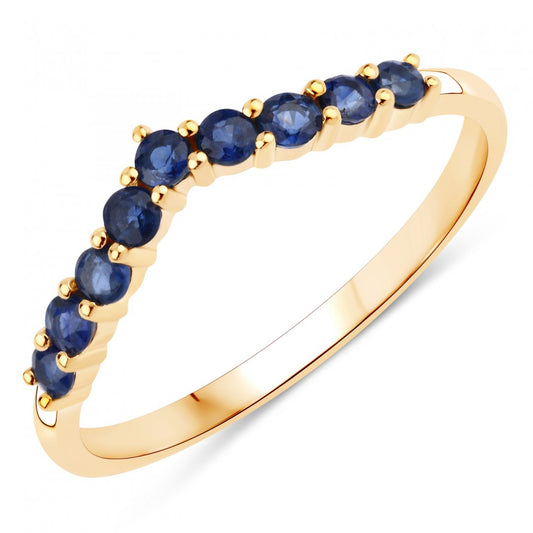 10K Yellow Gold Sapphire Ring